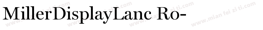 MillerDisplayLanc Ro字体转换